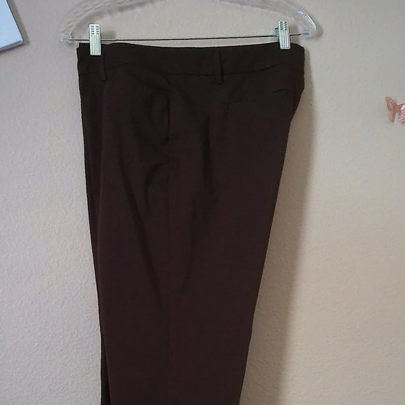 Burgundy Wine Dress Pants Straight Leg SZ 12 by Worthington - Picture 1 of 7